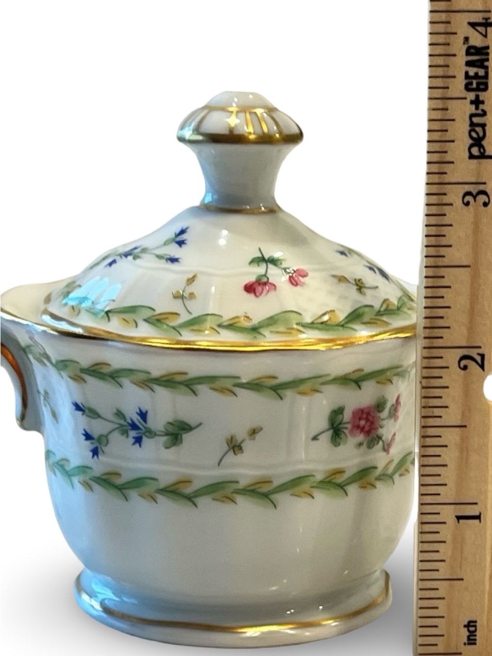 Bernardaud Limoges Artois Vert Fine Porcelain Coffee Pot Sugar Creamer Set - Picture 16 of 16
